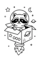 Rascal Raccoon Blasts Off to Space