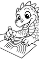 Rainbow Doodle Dragon