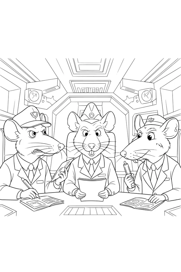 Mission Briefing in Rat Control Room