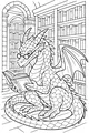 Professor Dragon in the Library