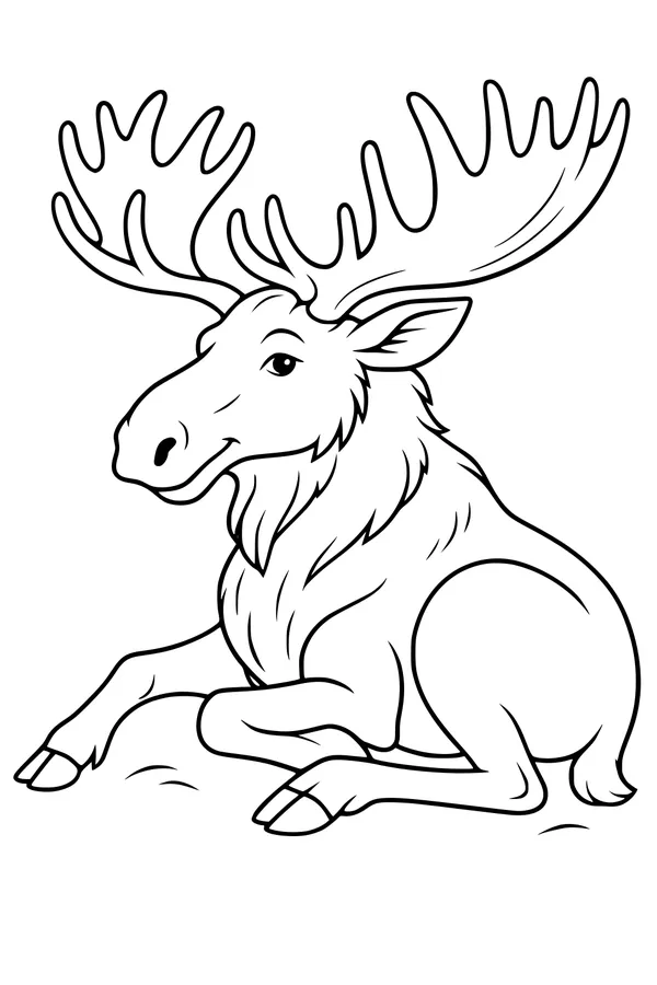 Big Antlers, Gentle Friend in the Grass
