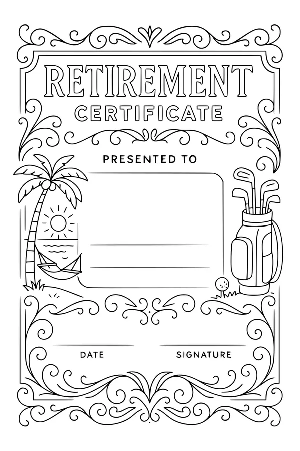 Sunny Send-Off Certificate