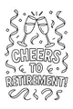 Sparkly Cheers for Retirement