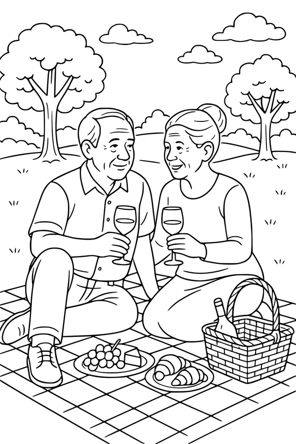 Sunny Park Picnic for Two