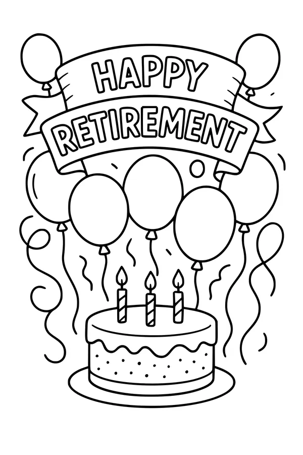 Hooray for Retirement Party Cake