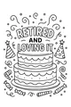 Hooray for Happy Retirement Cake