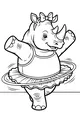 Twinkle Toes Rhino Spins on Stage