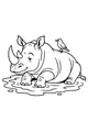 Rolo the Rhino’s Muddy Bathtime Break