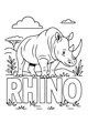 Rhino Stomps Through the Tall Grass