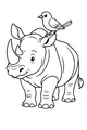 Best Rhino Pal With a Feathered Friend