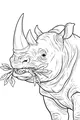 Rhino Snack Time in the Sun