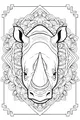 The Rhino and His Fancy Patterned Crown