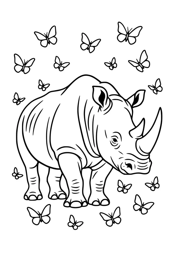 Butterflies and the Gentle Rhino
