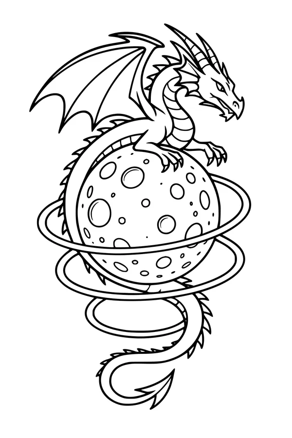 Dragon Guardian of the Ringed Moon