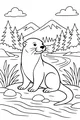 Sunny River Otter Takes a Break