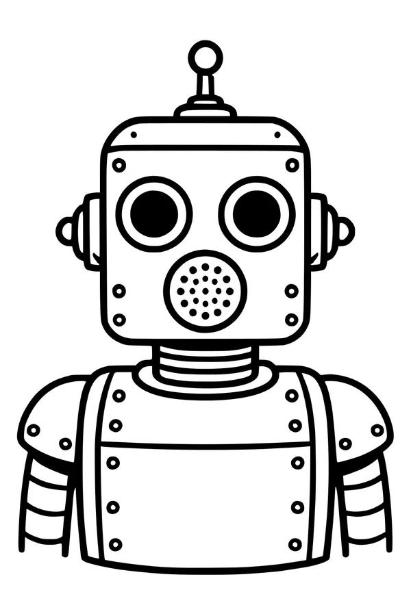 Rivet Buddy Robot Portrait