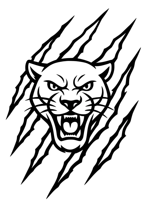 Wild Panther Roars Through the Jungle