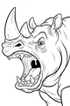 Rhino’s Big Yawn and Giant Horns