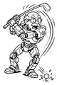 Robo-Grandpa's Big Golf Swing