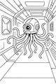 Robo-Octo Patrols the Star Hallway
