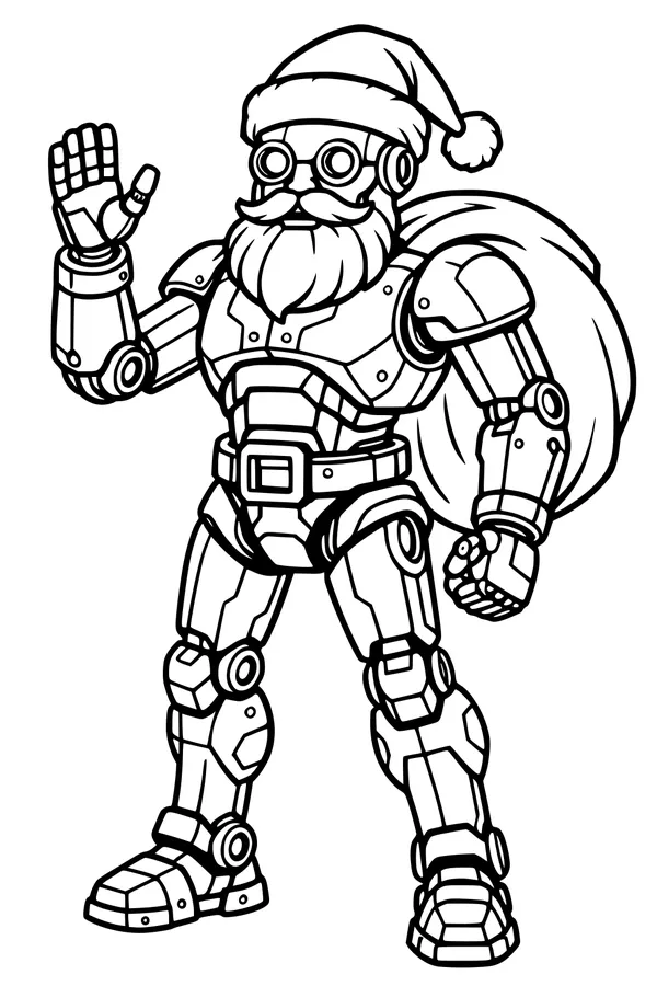 Robo Santa Waves Hello