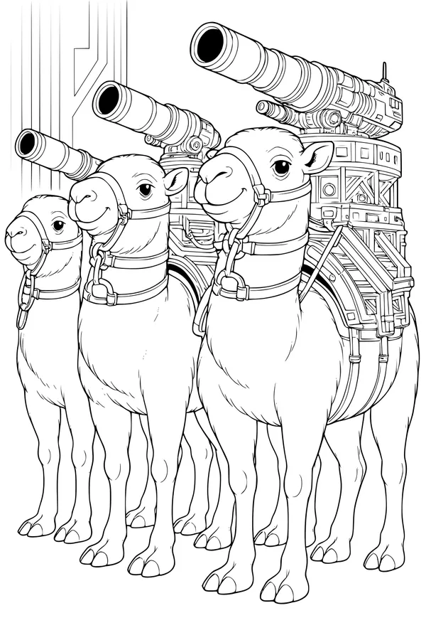 Mechanical Camels on Patrol