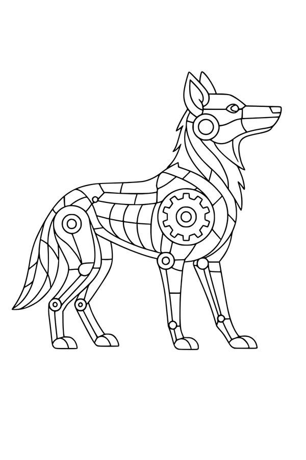 Robo Coyote on the Meadow