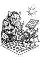 Robot Warthog Fixes a Sunny Friend