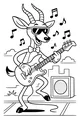 Rock Star Gazelle Jam Session
