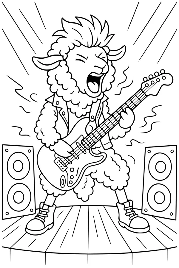 Superstar Sheep Rocks the Stage