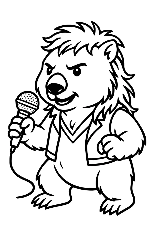 Rockstar Wombat Takes The Mic