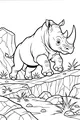 Rocco the Rhino Walks on Rocky Ground