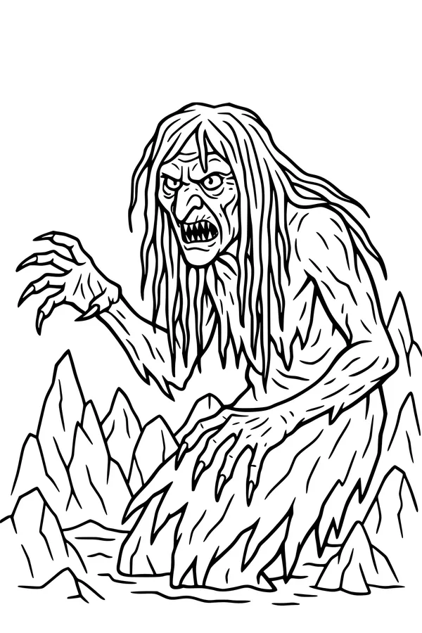 Grumpy Giant of the Stormy Sea