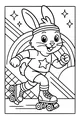 Roller Bunny Races the Rainbow