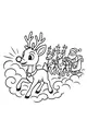 Rudolph Guides the Midnight Sleigh