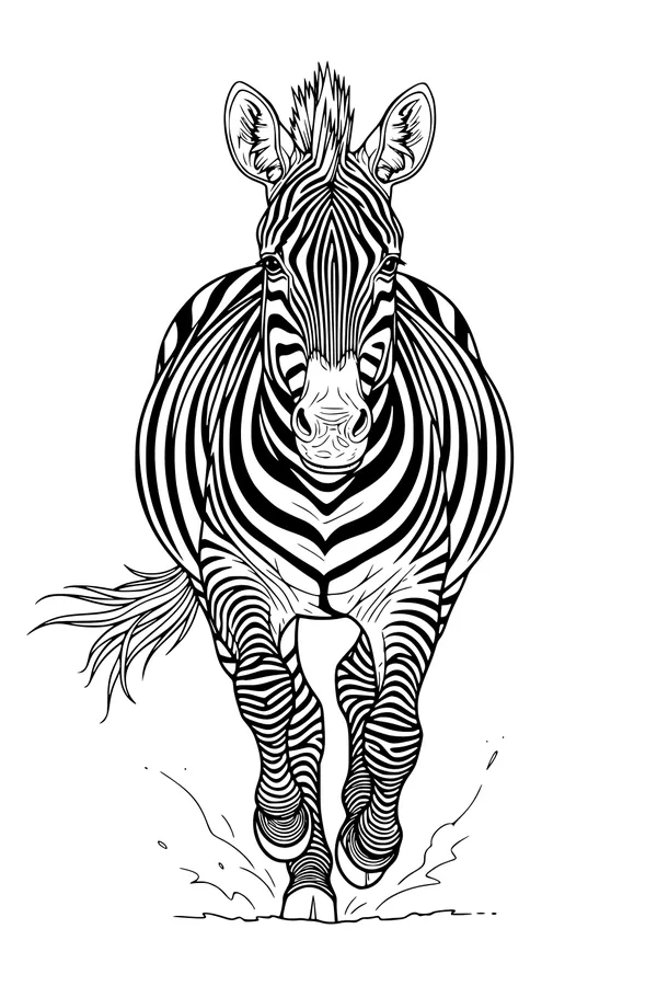 Stripe Runner Through the Splash