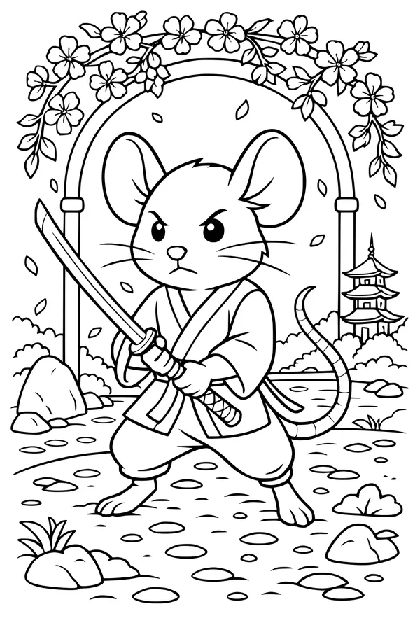Brave Mouse and the Garden of Blossoms