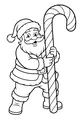 Santa and the Giant Candy Cane