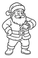 Santa Checks the Ticking North Pole Clock