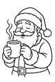 Santa Sips Warm Cocoa