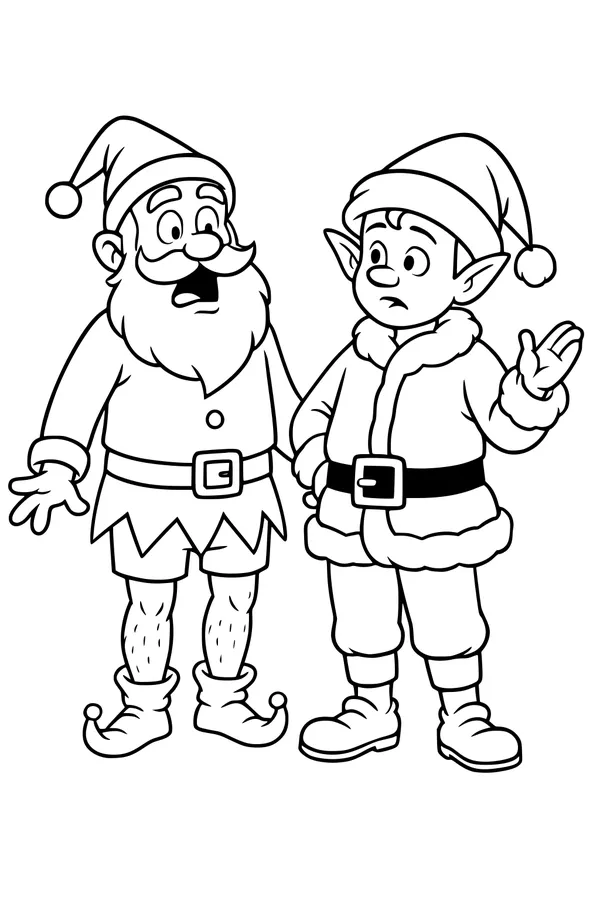 Santa and Elf Outfit Switch