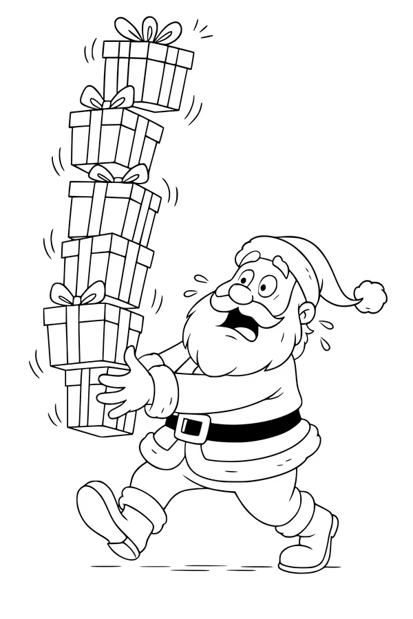Santa and the Wobbly Gift Tower