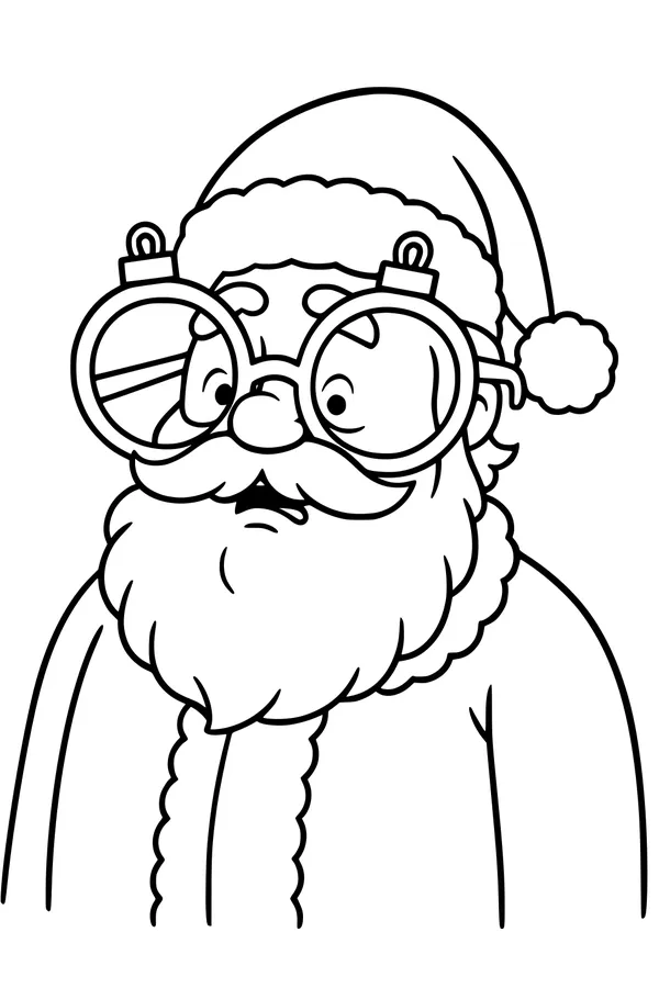 Santa and His Gigantic Glasses