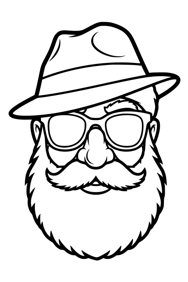 Undercover Santa With Big Shades