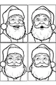 Santa's Four Silly Faces