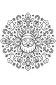 Santa in the Snowy Circle