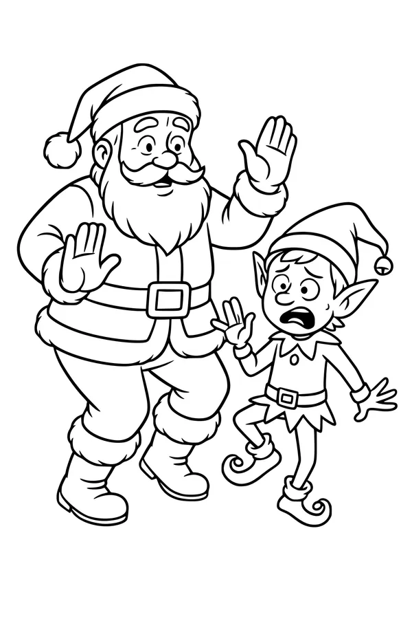 Santa Says Whoa with Wobbly Elf