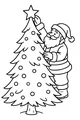 Santa Adds the Tree Star