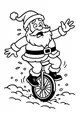 Santa's Snowy Unicycle Wobble