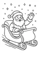 Santa Waves from His Starry Sleigh